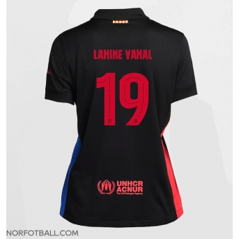 Billige Fotballdrakt Barcelona Lamine Yamal #19 Replika Bortedrakt Dame 2024-25 Kortermet